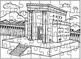 Temple Solomon Sunday School Hamikdash Lessons Tempel Pages Kids Bible Puzzle King Beit Crafts Solomons Templo Salomo Builds Infantil Lesson sketch template