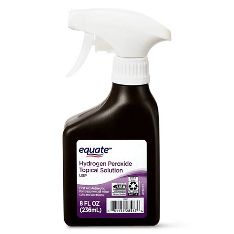 equate  hydrogen peroxide topical solution antiseptic spray  fl oz walmartcom walmartcom