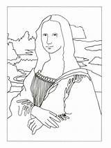 Lisa Mona Coloring Pages History Monalisa Texas Enchanted Ancient Famous Getcolorings Papa Piccolo Kids Club Shapes Printable Go Template Paintings sketch template