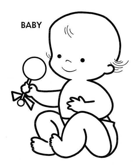 picture  funny baby coloring page picture  funny baby coloring