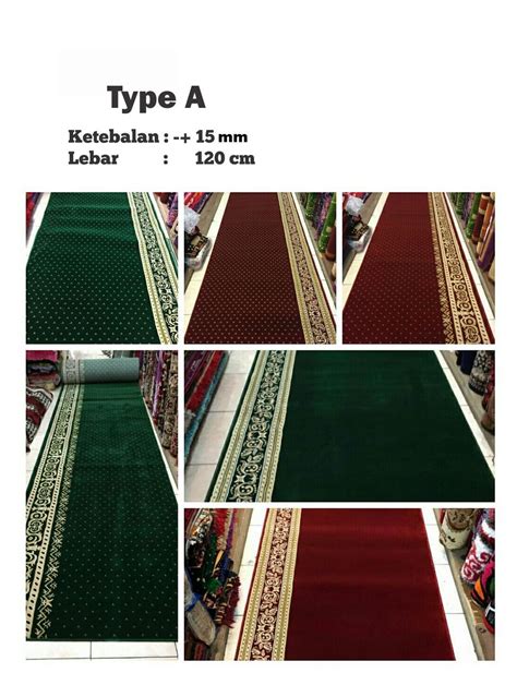 jual karpet sajadah masjid berkualitas tipe   lapak smart techno