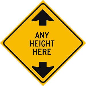 custom clearance height sign ebay