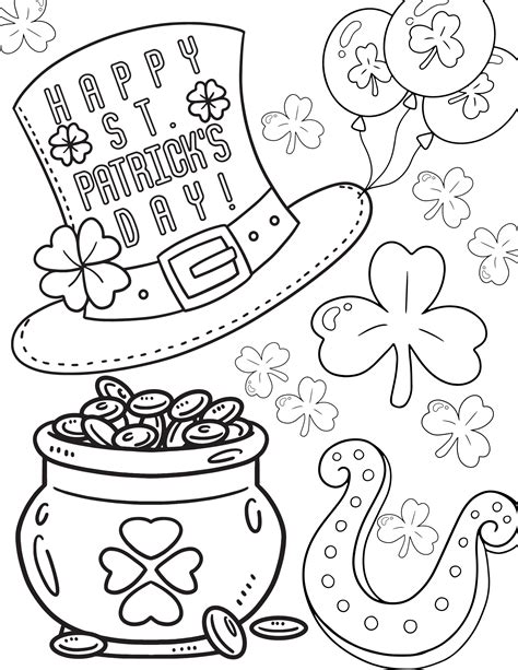 printable st patricks day coloring pages allfreepapercraftscom