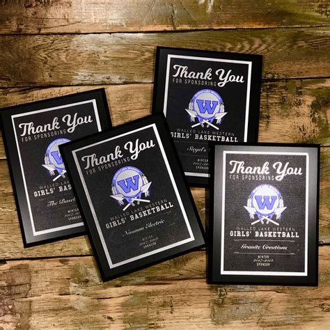 show  sponsors  love   personalized   plaque