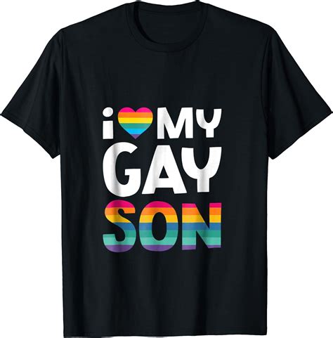 i love my gay son shirt gay pride t lgbt lesbian mom dad