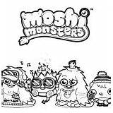 Moshi Monster Coloring Pages Purdy Friends sketch template