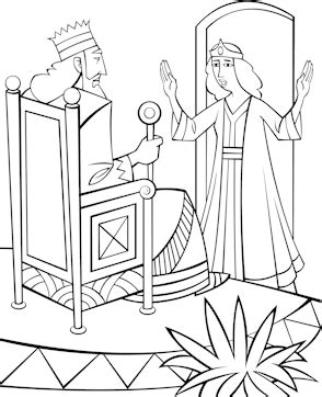 bible coloring pages queen esther