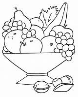 Coloring Fruits Mix Print Fruit Colouring Topcoloringpages sketch template