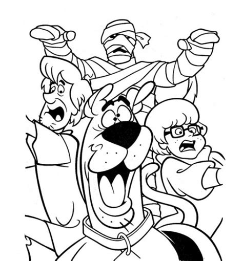 printable scooby doo coloring pages everfreecoloringcom