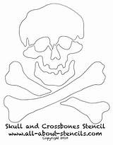 Stencils Skull Stencil Crossbones Airbrush Tattoo Pumpkin Halloween Cars Tribal sketch template