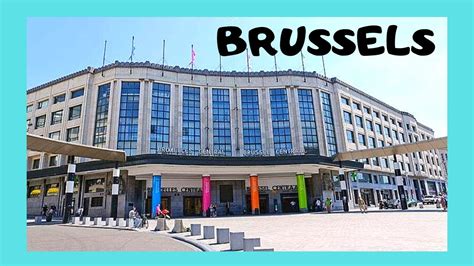 brussels central train station  belgium youtube