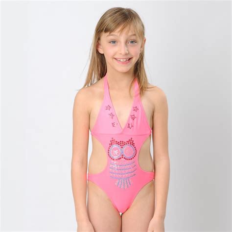 Buy Hiheart 2015 Fashion Girls Sequins Owl Swimwear