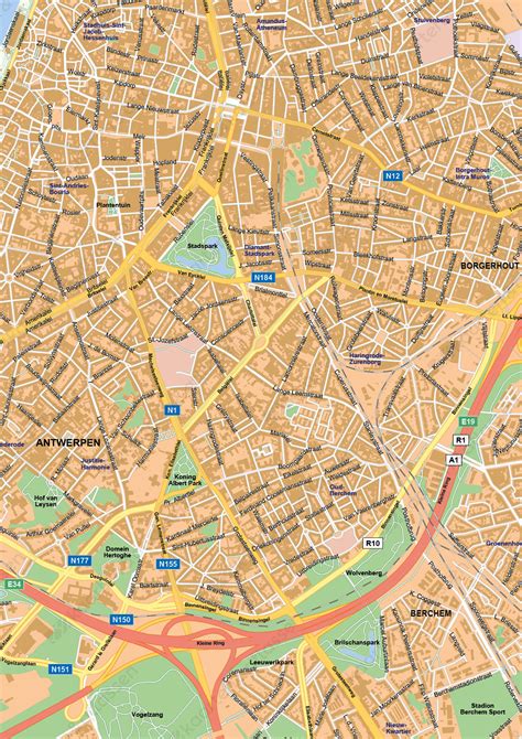 stadsplattegrond antwerpen  kaarten en atlassennl