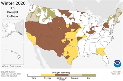 United States Winter Forecast 2020 21 By Noaa Cooler