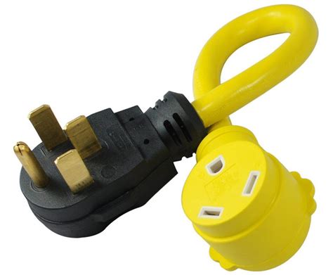 amazoncom conntek  rv  foot pigtail adapter power cord rv  amp male plug  rv