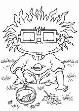 Rugrats Coloring Pages Chucky Printable Kids Book Cartoon Color Drawing Colour Books Sheets Pintar Para Colorear Colouring Dibujos Drawings Rug sketch template