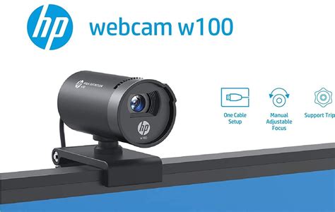 hp  p fps webcam built  mic plug  play wide angle view hp