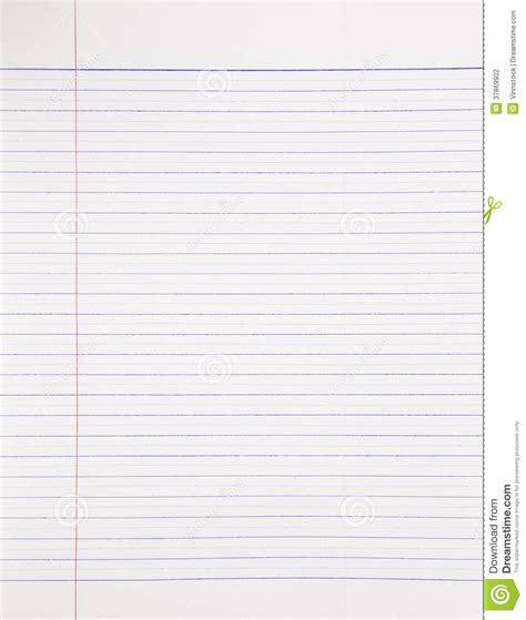 notebook paper background stock photo image