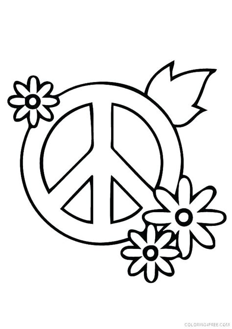 Peace Sign Coloring Pages For Adults At