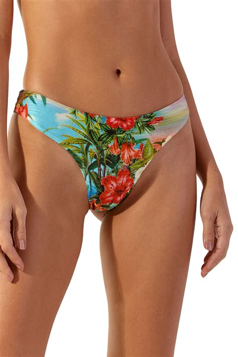 Tropical Brazilian High Leg Bikini With Halter Top Ariba Honolulu