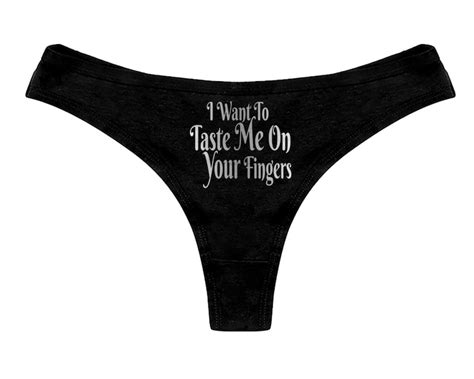 i want to taste me on your fingers panties sexy slutty naughty etsy