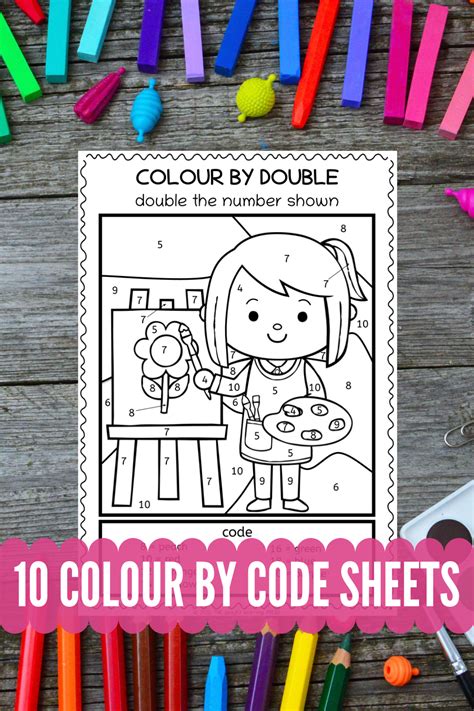 school themed color  code  fun   revise maths