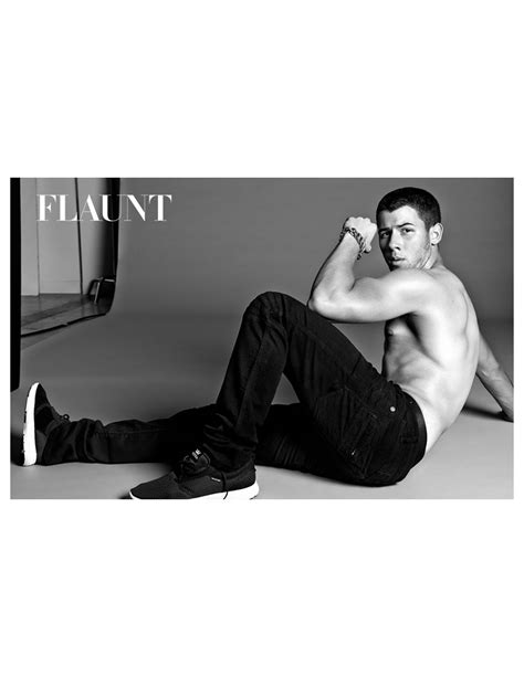 nick jonas wears jewelry and not much else on flaunt s sexy cover story