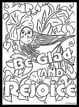 Rejoice Psalms sketch template