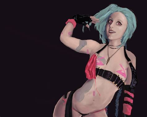 jinx cosplay pin up by farahboom on deviantart