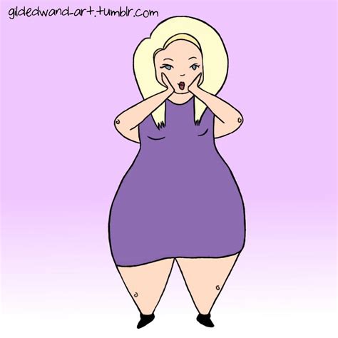 Fat Babe In Purple By Gildedwand On Deviantart