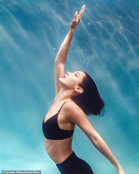 Bella Hadid Unveils Her Calvin Klein Swimwear Campaign