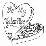 Coloring Pages Valentine Chocolate Box Candy February Drawing Bar Cookies Valentines Chocolates Kids Color Printable Sheets Chip Sketch Getcolorings Cute sketch template