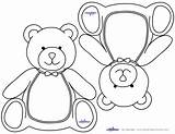 Shower Baby Coloring Pages Bear Teddy Drawing Kids Template Crafts Bears Animal Theme Room Printable Color Invites sketch template