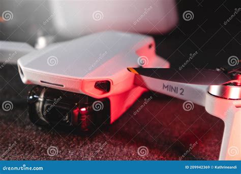 dji mini   drone close   remote control editorial stock image image  light