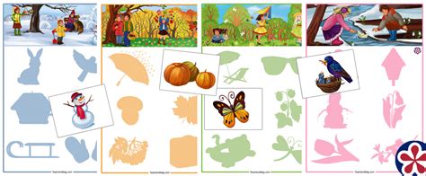 sorting activity    seasons  preschoolers teachersmagcom