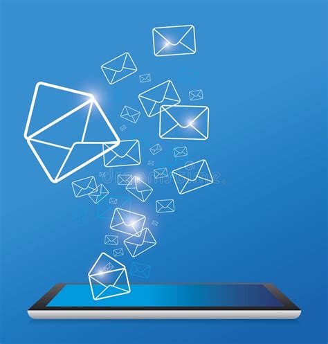 sending sms stock illustration illustration  mailbox