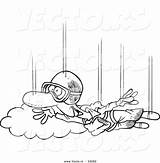 Skydiving Toonaday sketch template