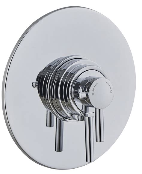 concealed modern concentric thermostatic shower mixer valve chrome  outlet ebay