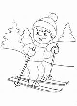 Inverno Pregrafismo Maestra Aghi Invierno Nartach Linda Kolorowanki Lamaestralinda Skiing Kolorowanka Colorkid sketch template