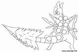 Coloriage Pokemon Jungko Rayquaza Imprimer Ausmalbild Glumanda sketch template