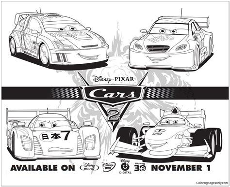disney cars   characters coloring pages