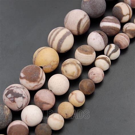 natural zebra jas  gem stones matte frosted  loose beads mm mm mm mm mm strands