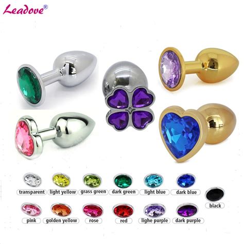 Buy 5 Types Stainless Steel Crystal Butt Anal Plug