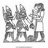 Assiri Disegno Colorare Nazioni Antichi Disegnidacoloraregratis sketch template