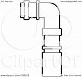 Pipe Pvc Joint Clipart Illustration Royalty Vector Lal Perera Drawing Regarding Notes sketch template