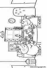 Coloring Pig Peppa Cook Pages Printable sketch template