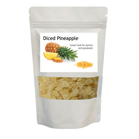 diced pineapple for parrots dried pineapple cubes parrot food treat