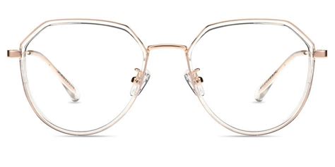 women s full frame mixed material eyeglasses