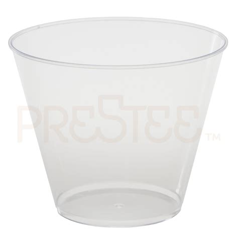 Clear Plastic Cups 9 Ounce 200 Pack Hard Disposable