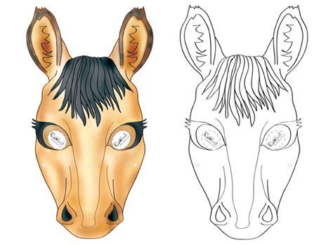 printable horse mask coolest  printables